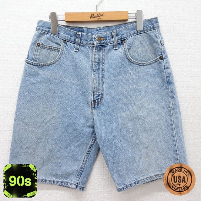 90s ショートパンツ デニム ネイビー W33 | 古着