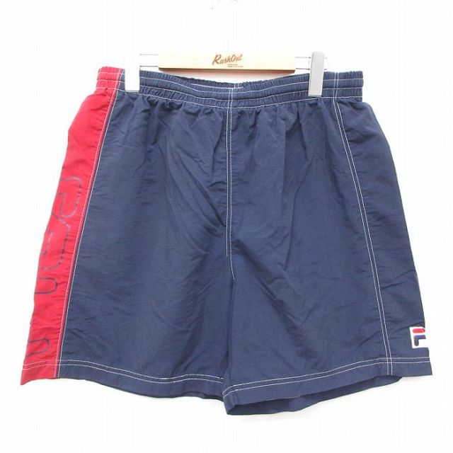 フィラ 00s ショートパンツ ビッグロゴ ネイビー W35 | 古着