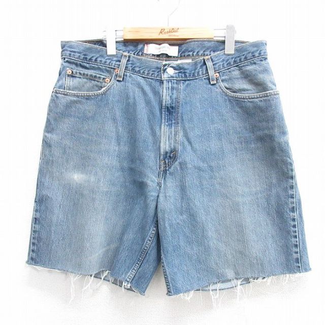 リーバイス560 ショートパンツ ヒゲ ネイビー W36 | 古着
