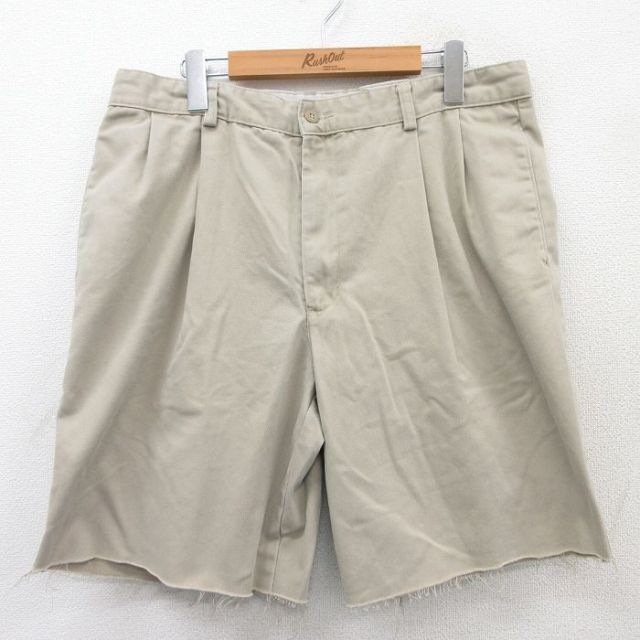 エディーバウアー 00s ショートチノパンツ ベージュ W36 | 古着