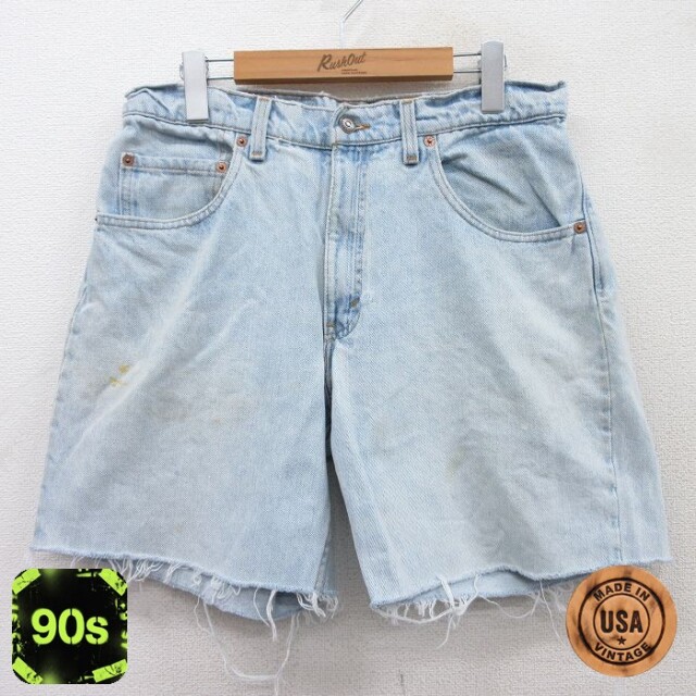【50%OFF】リーバイス560 90s ショートパンツ テーパード ネイビー W33 | 古着