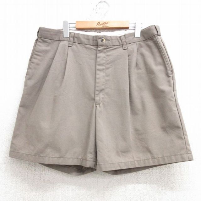 W36★古着 ショート パンツ ショーツ メンズ グレー 25apr16 中古 ボトムス 短パン ショーパン ハーフ