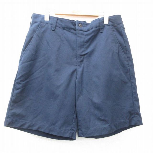 W34★古着 レッドキャップ ショート ワーク パンツ ショーツ メンズ 00年代 00s 紺 ネイビー 25apr19 中古 ボトムス 短パン ショーパン