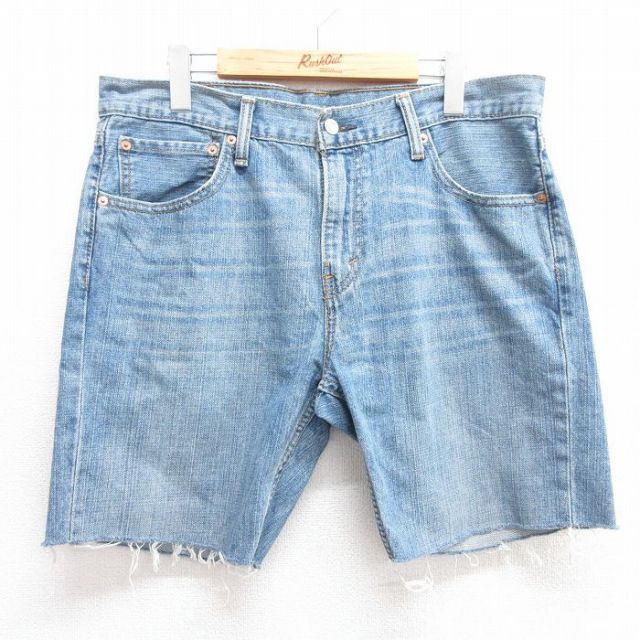 リーバイス527 ショートパンツ ヒゲ ネイビー W34 | 古着