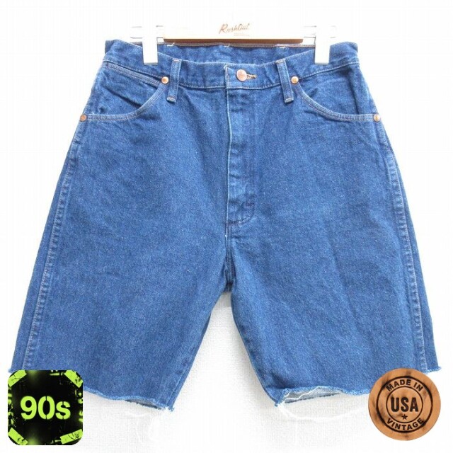 【50%OFF】ラングラー 90s ショートパンツ ネイビー W31 | 古着