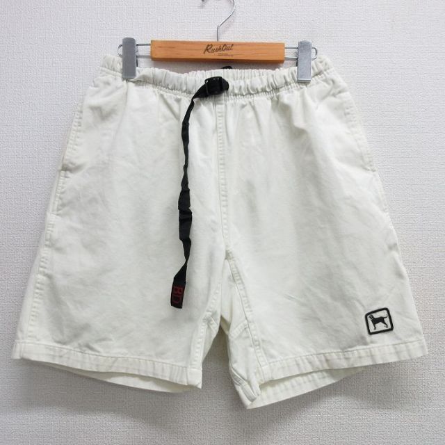 W29★古着 ショート クライミング パンツ ショーツ メンズ The Black Dog コットン 白 ホワイト 25apr26 中古 ボトムス 短パン ショーパン