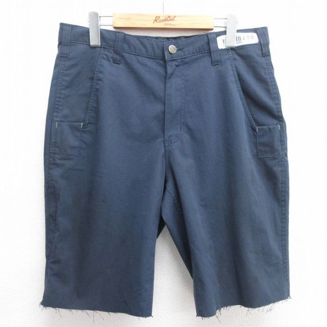 カーハート W33 ショートパンツ リップストップ ネイビー | 古着