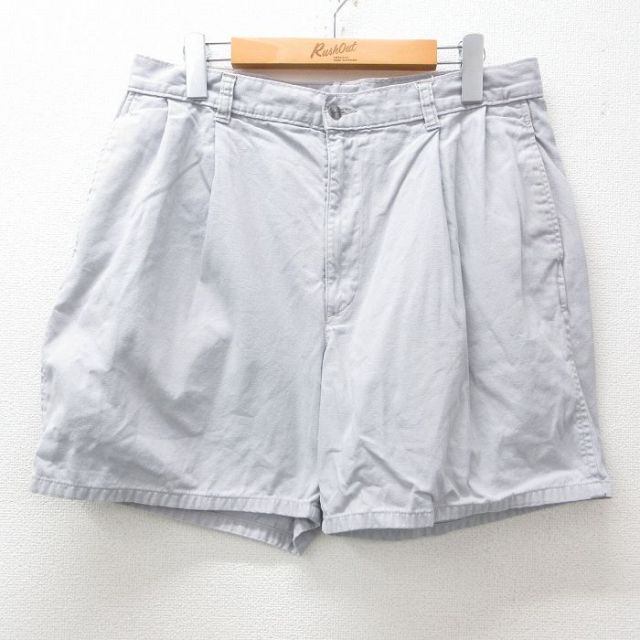 W32★古着 ショート パンツ ショーツ メンズ 80年代 80s タロン グレー 【spe】 25apr28 中古 ボトムス 短パン ショーパン ハーフ