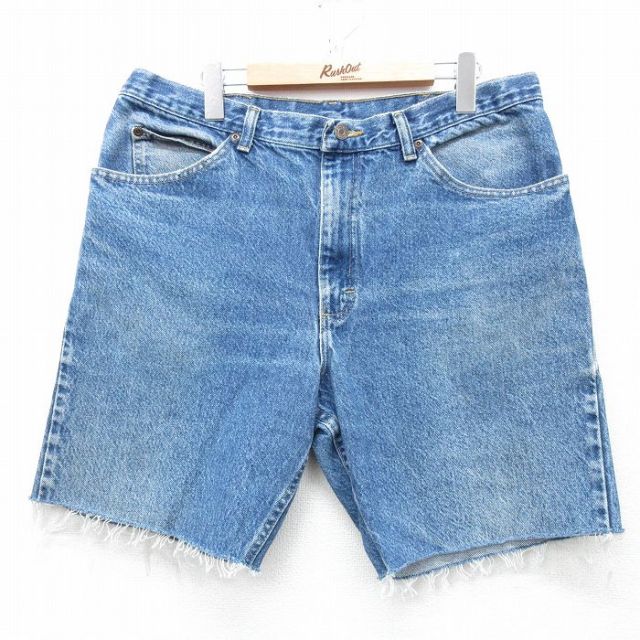 リー Lee W36 ショートパンツ ヒゲ ネイビー | 古着