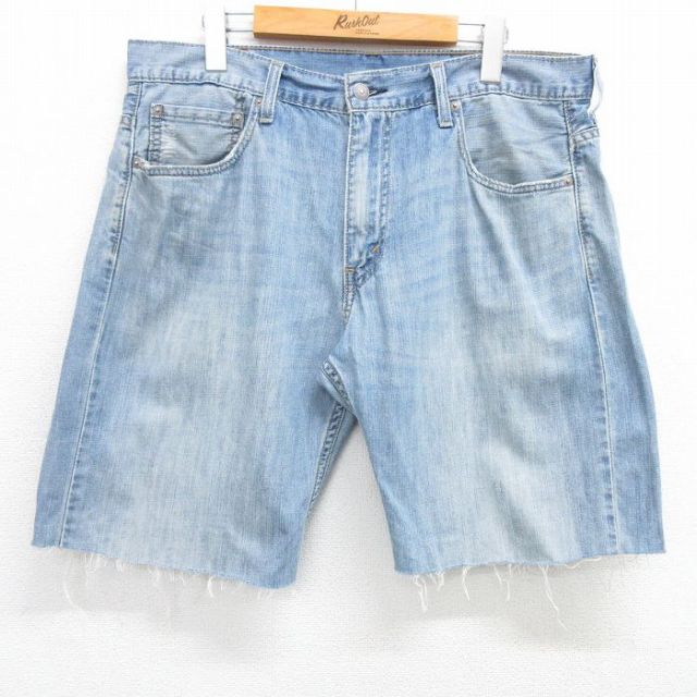 リーバイス569 ショートパンツ ヒゲ ネイビー W35 | 古着