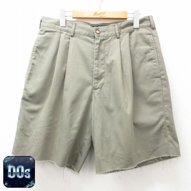 【50%OFF】STRUCTURE 00s ショートパンツ グリーン W33 | 古着