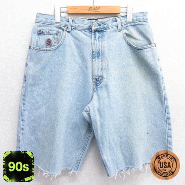 トミーヒルフィガー 90s ショートパンツ ネイビー W35 | 古着