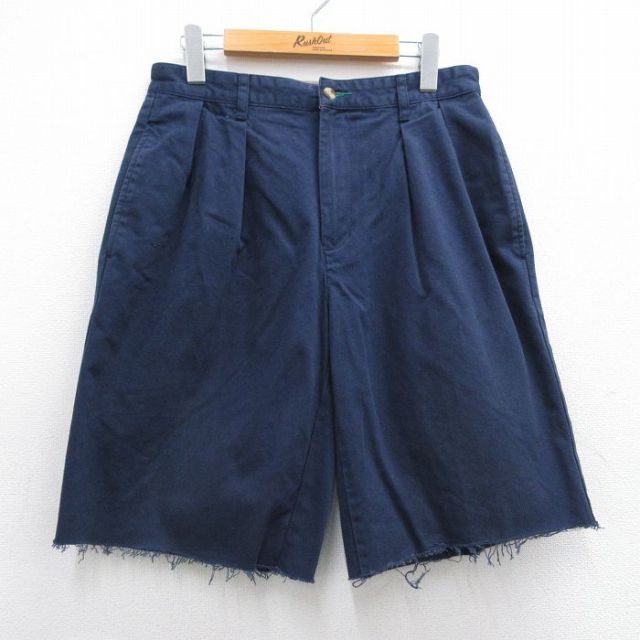 トミーヒルフィガー 90s ショートチノパンツ ネイビー W31 | 古着