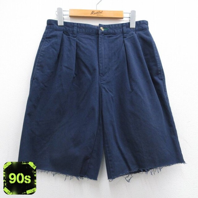 トミーヒルフィガー 90s ショートチノパンツ ネイビー W31 | 古着