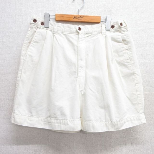 W34★古着 ドッカーズ ショート パンツ ショーツ メンズ 00年代 00s コットン 白 ホワイト 【spe】 25may20 中古 ボトムス 短パン ショーパン ハーフ