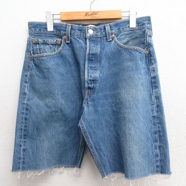 【50%OFF】リーバイス501 ショートパンツ ネイビー W32 | 古着