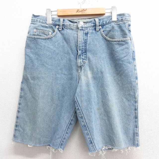 【50%OFF】ゲス W33 00s ショートパンツ タロン ネイビー | 古着