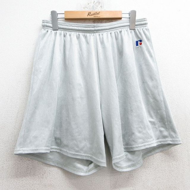 ラッセル 00s ショートパンツ ワンポイントロゴ グレー W35 | 古着