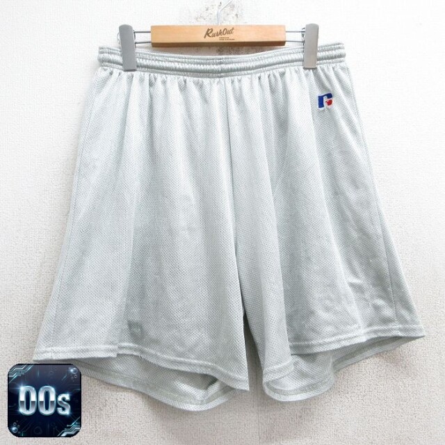 ラッセル 00s ショートパンツ ワンポイントロゴ グレー W35 | 古着