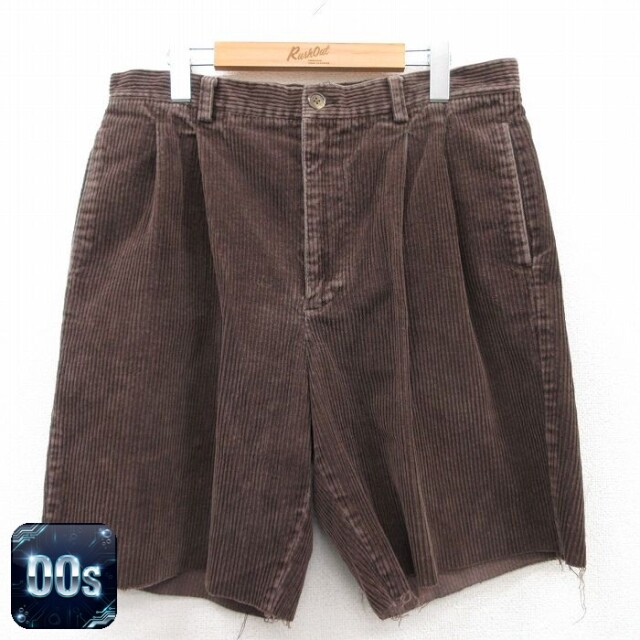 【50%OFF】ギャップ 00s ショートコーデュロイパンツ 太畝 ブラウン W35 | 古着