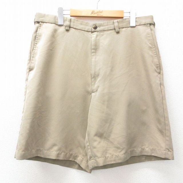 W36★古着 ショート パンツ ショーツ メンズ ベージュ カーキ 25jun03 中古 ボトムス 短パン ショーパン ハーフ