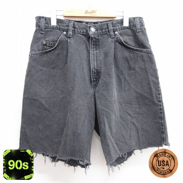【50%OFF】リーバイス580 90s ショートパンツ ブラック W33 | 古着