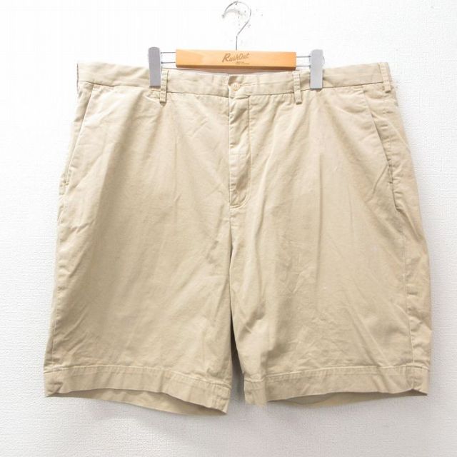 【50%OFF】W42★古着 ラルフローレン Ralph Lauren ブランド ショート パンツ ショーツ メンズ ベージュ カーキ 25jun11 中古 ボトムス 短パン ショーパン ハーフ