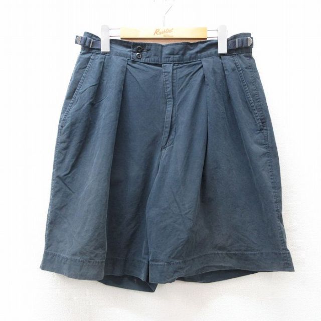 W32★古着 ラルフローレン Ralph Lauren ポロスポーツ ショート パンツ ショーツ メンズ 90年代 90s コットン USA製 紺 ネイビー 25jun11 中古 ボトムス 短パン ショーパン ハーフ