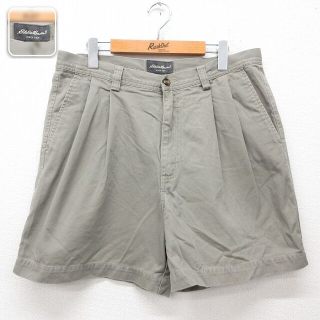 【50%OFF】エディーバウアー ショートパンツ グリーン W35 | 古着