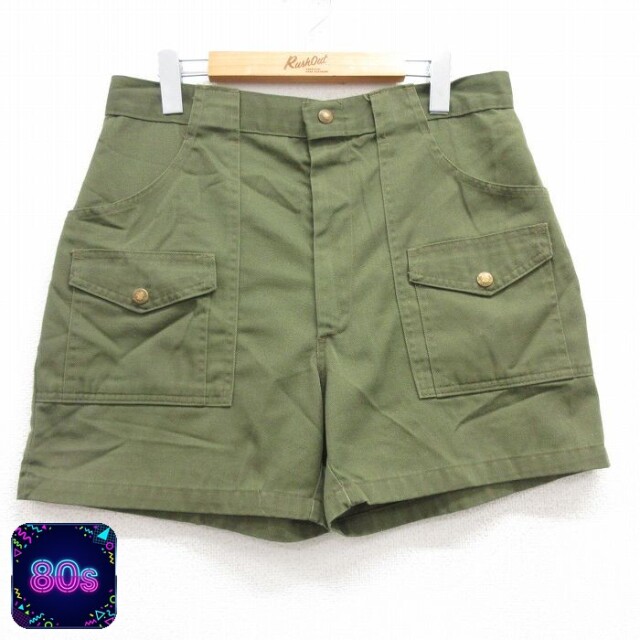 【50%OFF】ボーイスカウト 80s ショートパンツ タロン グリーン W32 | 古着