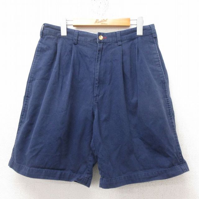 【50%OFF】W31★古着 ビューグルボーイ ショート パンツ ショーツ メンズ 00年代 00s コットン 25jun14 中古 ボトムス 短パン ショーパン ハーフ