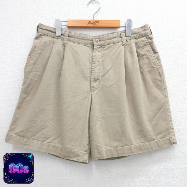【50%OFF】80s ショートパンツ タロン ベージュ W36 | 古着