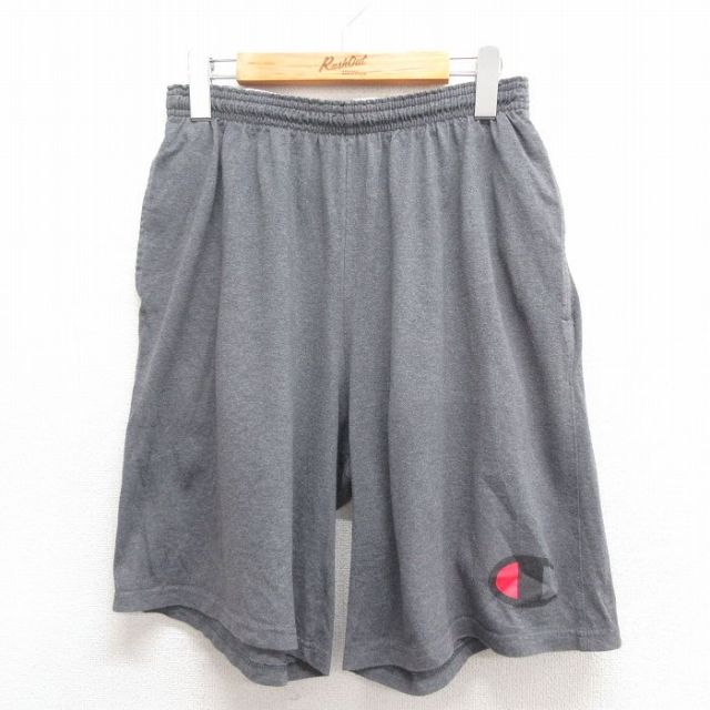 チャンピオン ショートパンツ ワンポイントロゴ グレー W31 | 古着
