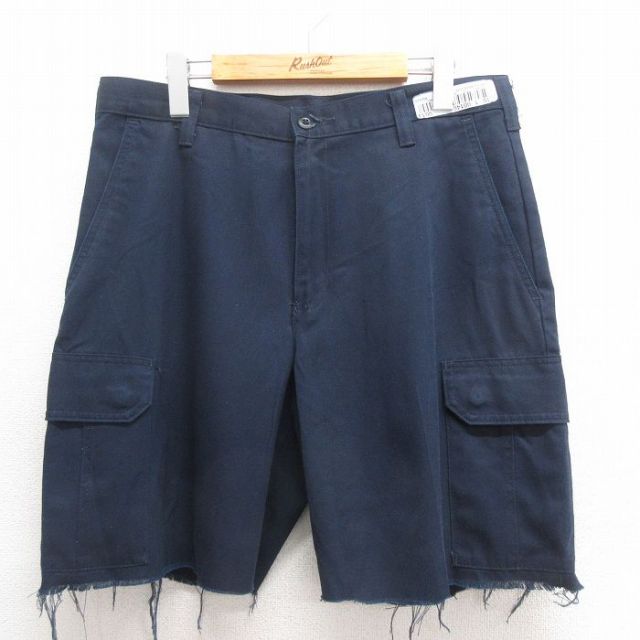 CiNTAS ショートカーゴパンツ ネイビー W33 | 古着