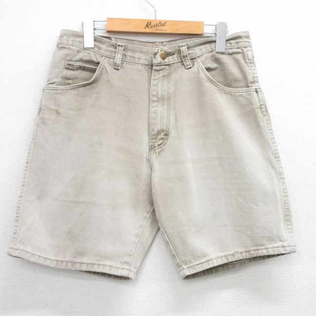 ラングラー 90s ショートパンツ ヒゲ ベージュ W32 | 古着