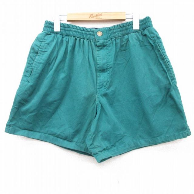 W32★古着 カタリナ ショート パンツ ショーツ メンズ 00年代 00s コットン 緑 グリーン 25jun23 中古 ボトムス 短パン ショーパン ハーフ
