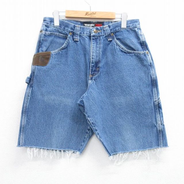 Wrangler ショートペインターパンツ ネイビー W32 | 古着