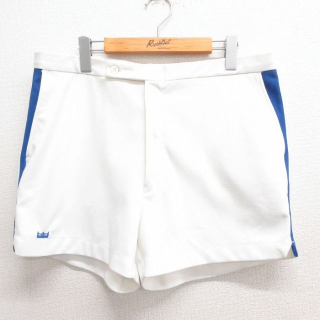 W36★古着 シアーズ ショート パンツ ショーツ メンズ 80年代 80s 白他 ホワイト 25jun24 中古 ボトムス 短パン ショーパン ハーフ