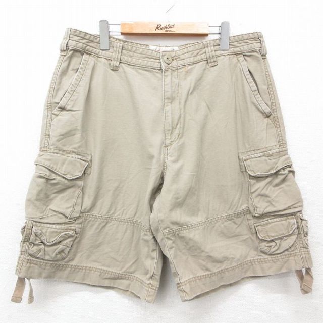 MOSSIMO ショートカーゴパンツ ベージュ W37 | 古着