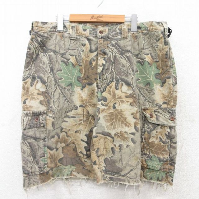 W39★古着 ウールリッチ WOOLRICH ショート カーゴ パンツ ショーツ メンズ ベージュ他 カーキ 迷彩 25jun25 中古 ボトムス 短パン ショーパン