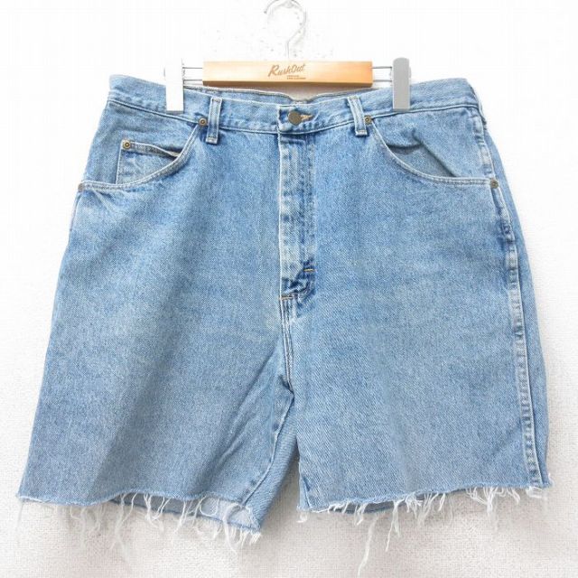 ラングラー 00s ショートパンツ ヒゲ ネイビー W36 | 古着