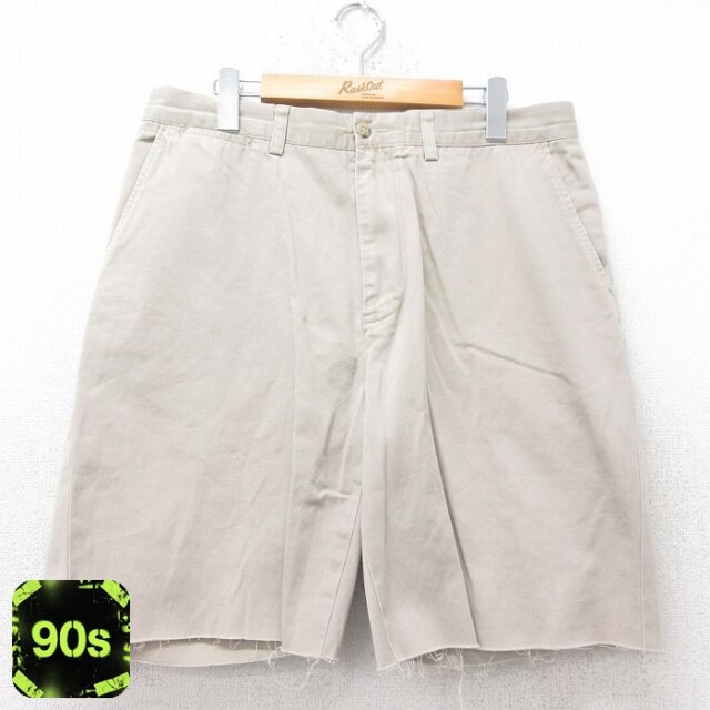 【50%OFF】ラルフローレン 90s チノパン ショーツ PROSPECT ベージュ W34 | 古着