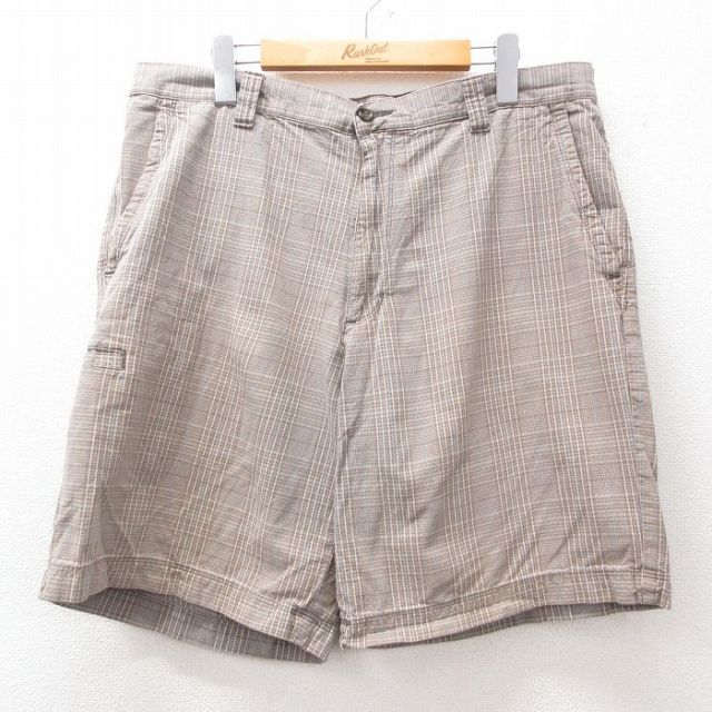 ドッカーズ ショートパンツ チェック グレー W36 | 古着
