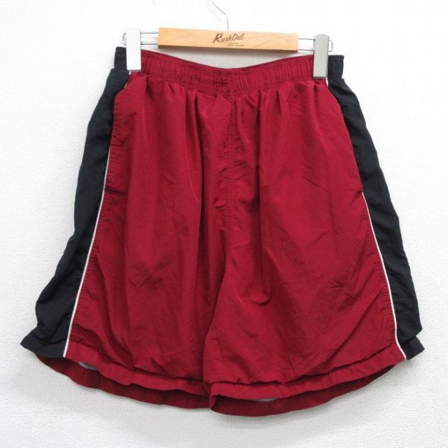 リーボック 00s ショートパンツ ワンポイントロゴ レッド W32 | 古着
