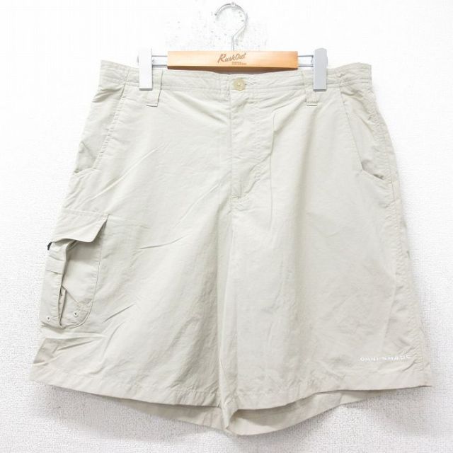 コロンビア PFG ショートナイロンパンツ ベージュ W35 | 古着