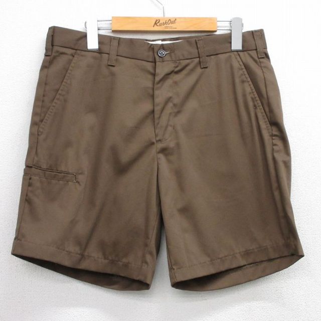 【50%OFF】W32★古着 Wear Guard ショート パンツ ショーツ メンズ 00年代 00s 濃茶 ブラウン 25jul23 中古 ボトムス 短パン ショーパン ハーフ