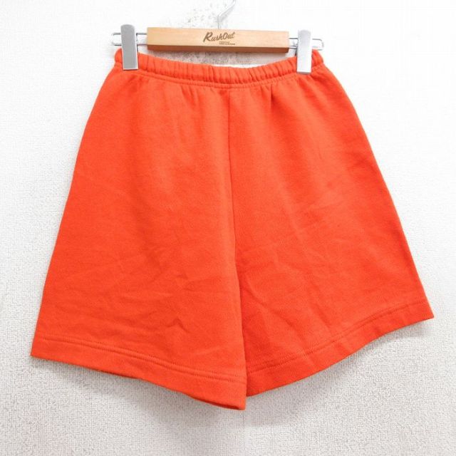 【50%OFF】W27★古着 TULTEX ショート スウェット パンツ ショーツ メンズ 90年代 90s 無地 USA製 オレンジ 25jul30 中古 ボトムス 短パン ショーパン