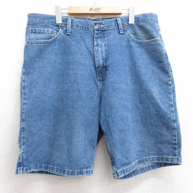 【50%OFF】ラングラー W38 ショートパンツ ヒゲ ネイビー | 古着