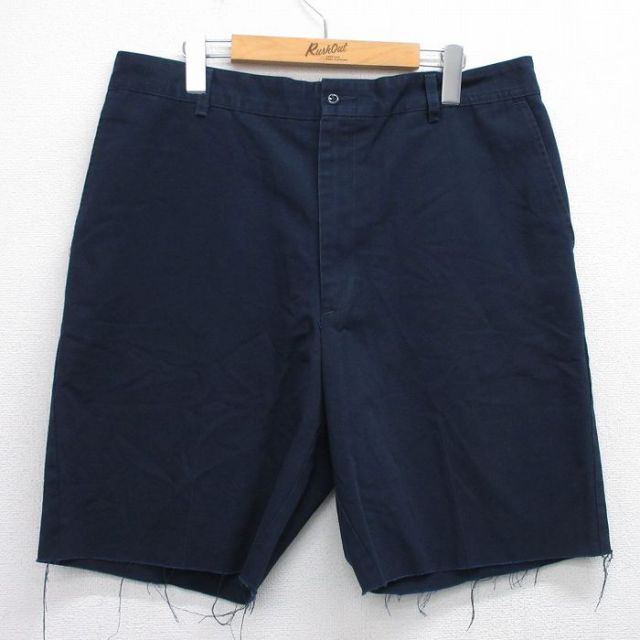 W36 ショートワークパンツ ネイビー | 古着