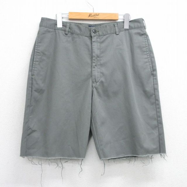 ランズエンド 00s ショートパンツ グリーン W34 | 古着